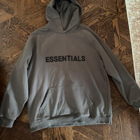 Essentials Olive‎ Hoodie Size L
